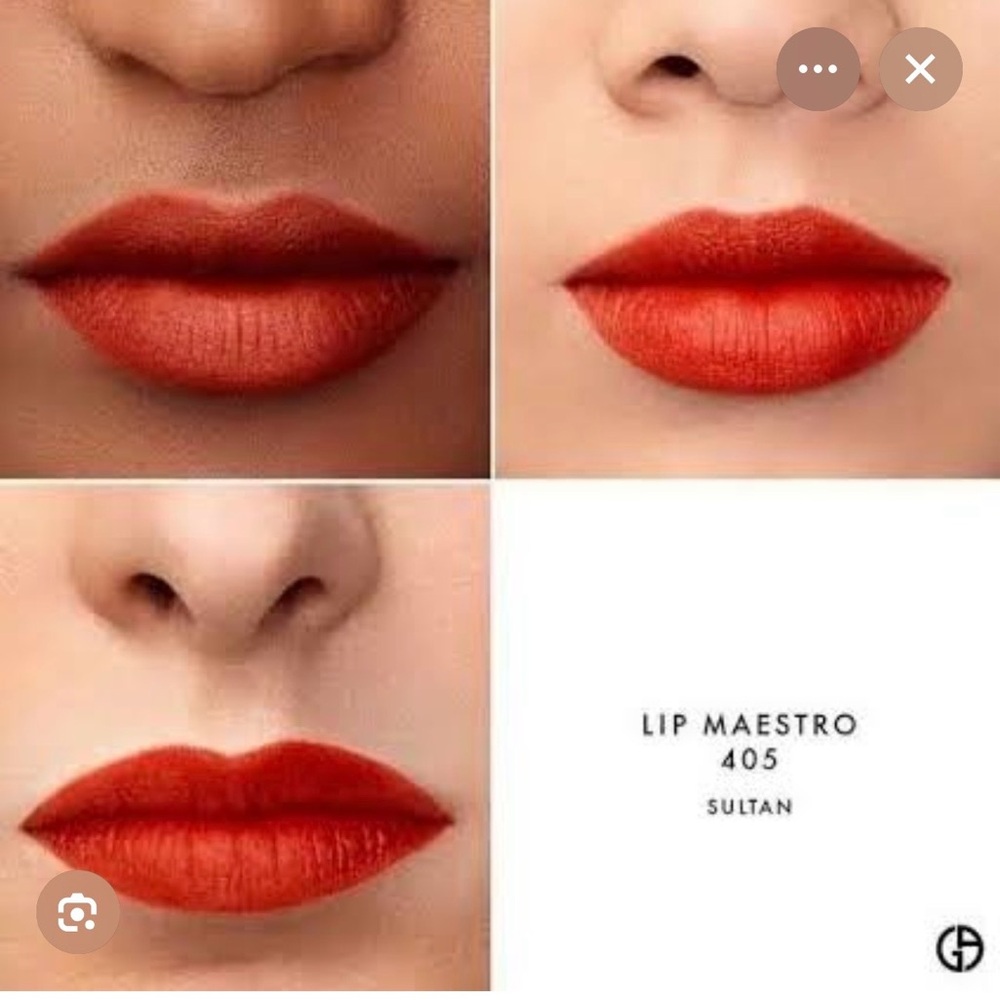 Giorgio Armani Lip Maestro Liquid Lipstick 405 Sultan Red Full Size .22fl oz NIB